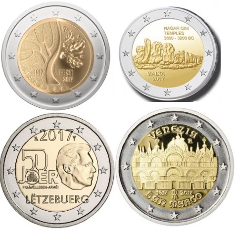 новинки монет евро самые низкие цены